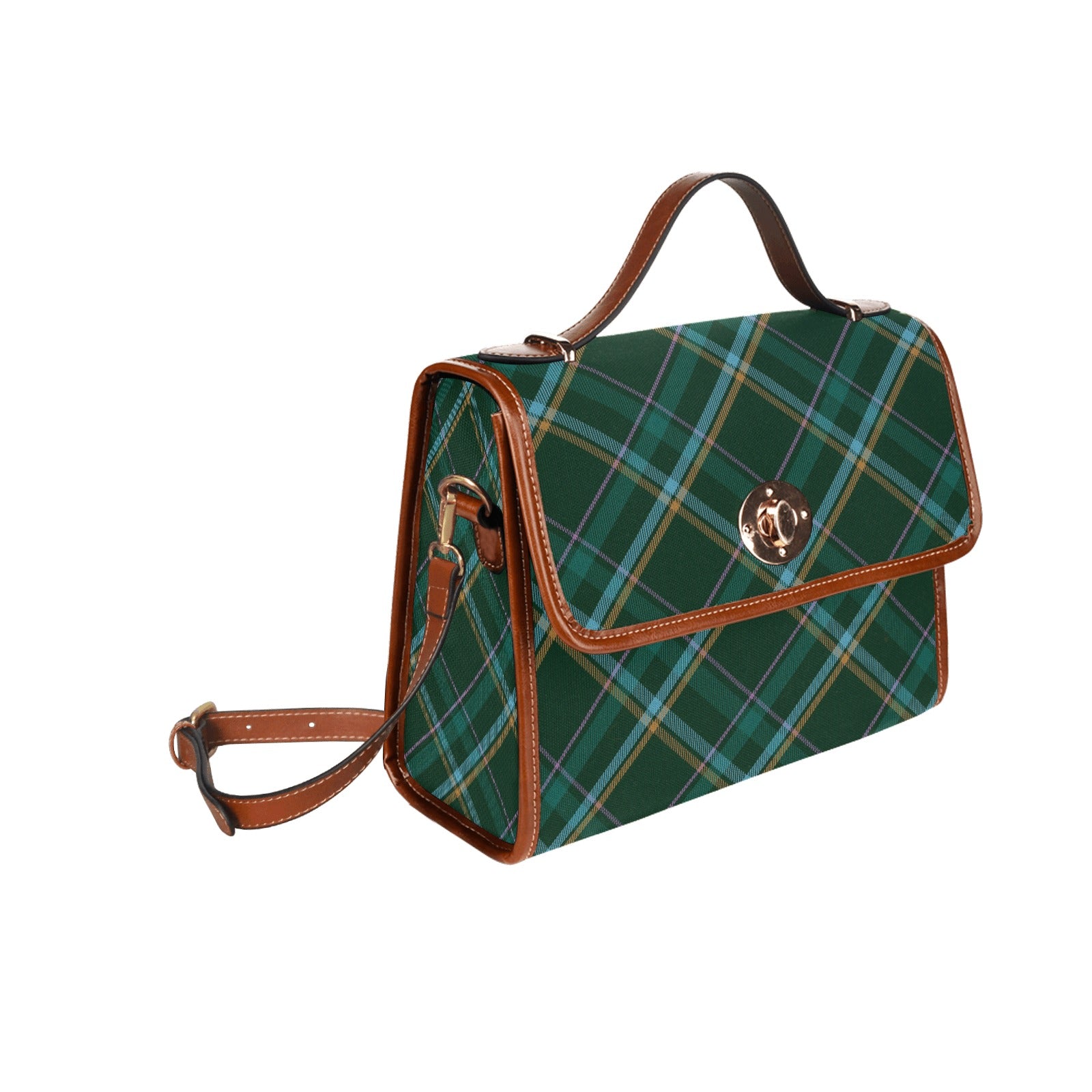 HW Tartan Waterproof Canvas Handbag