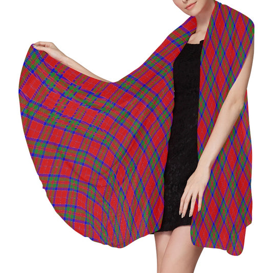 Clan MacGillivray Tartan Bias Chiffon Scarf