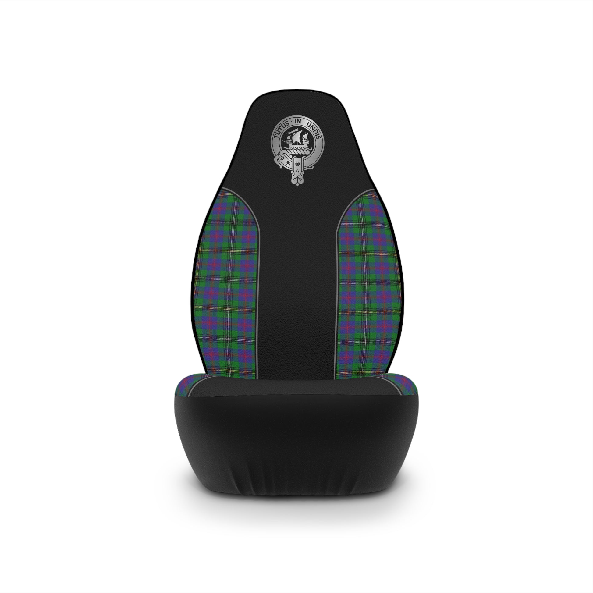 Clan Wood Crest & Tartan Car Seat Covers