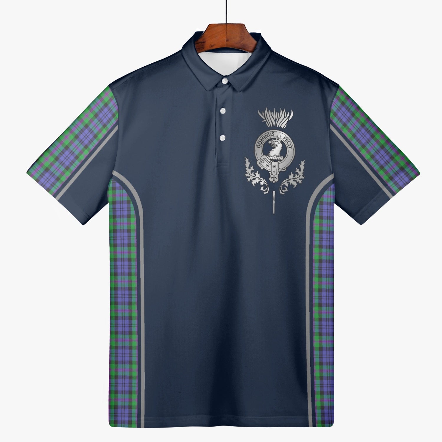 Clan Baird Crest & Tartan Polo Shirt