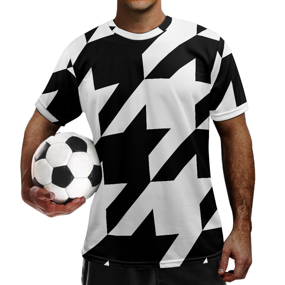 Two Tone Houndstooth Football Shirt