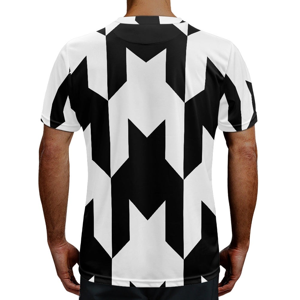 Two Tone Houndstooth Football Shirt