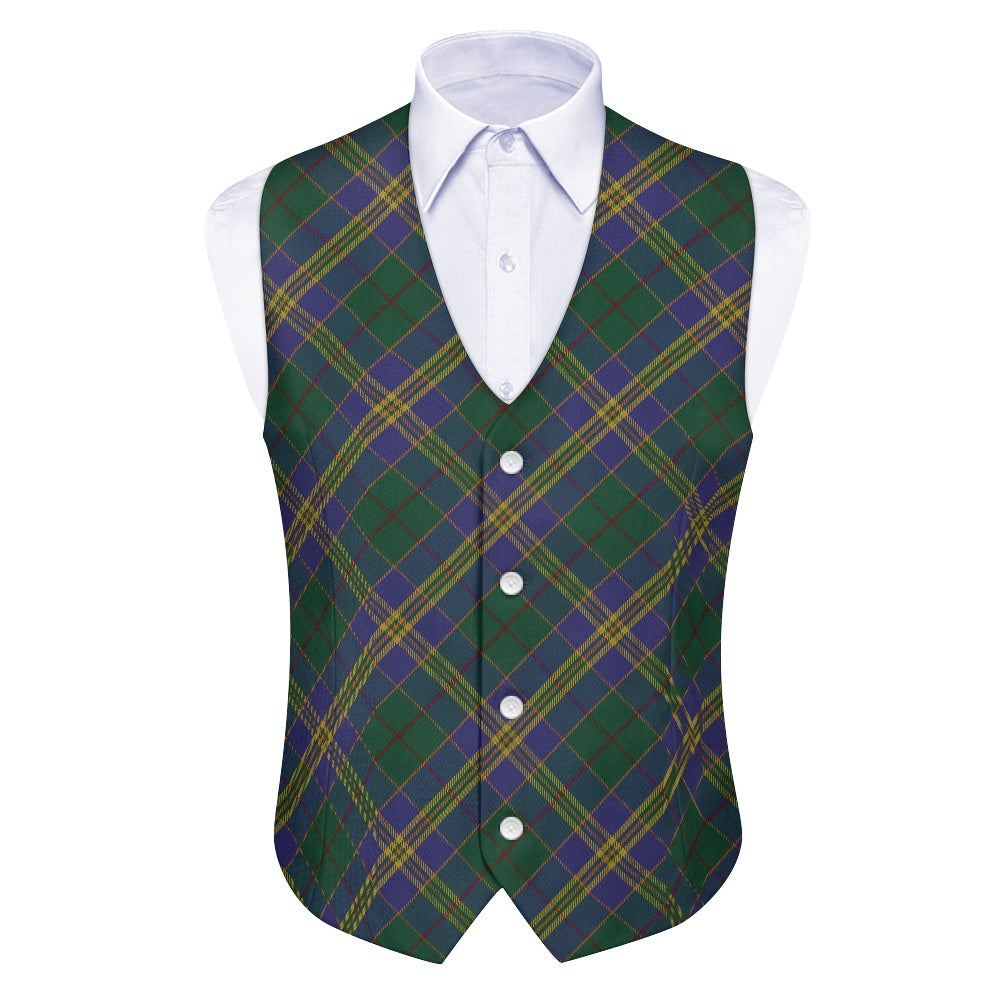 Irish County Kilkenny Tartan Waistcoat