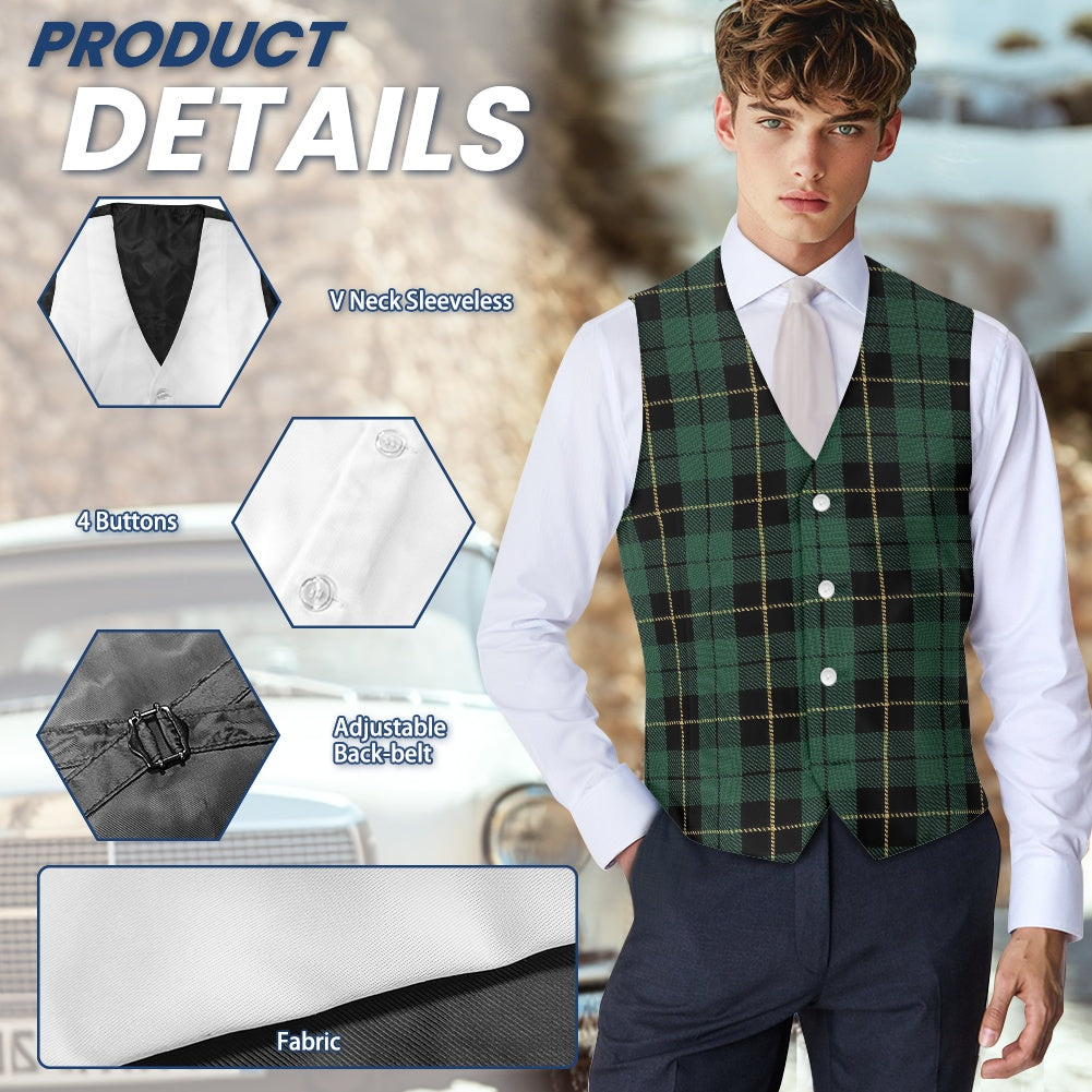 Clan Wallace Hunting Ancient Tartan Suit vest jacket