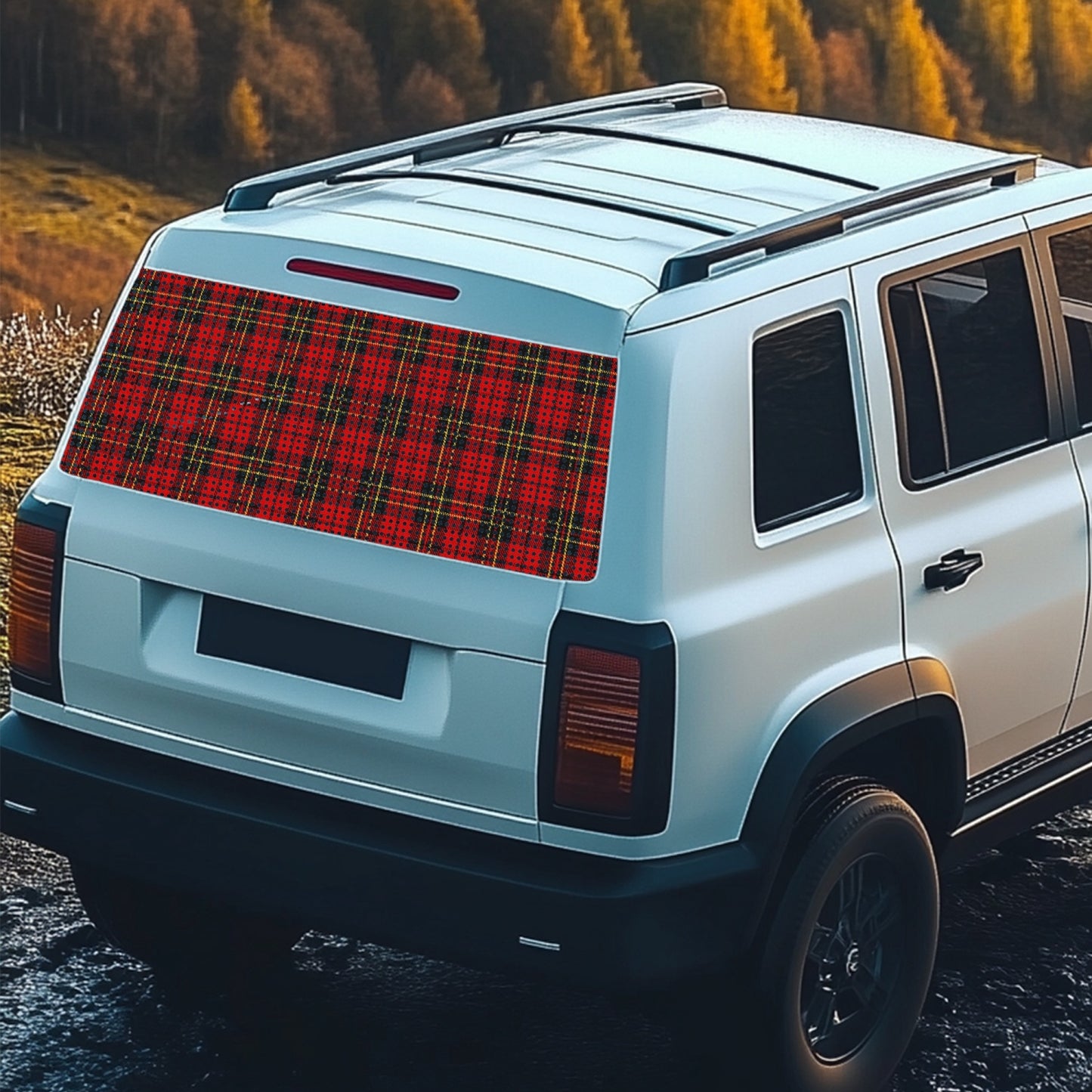 Clan Brodie Tartan Rear Window Decal