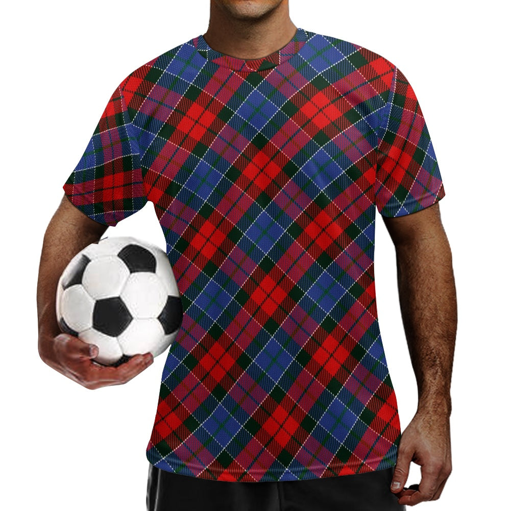 Clan Paterson Red Tartan Football Shirt