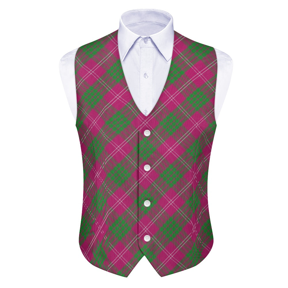 Clan Crawford Tartan Suit vest jacket
