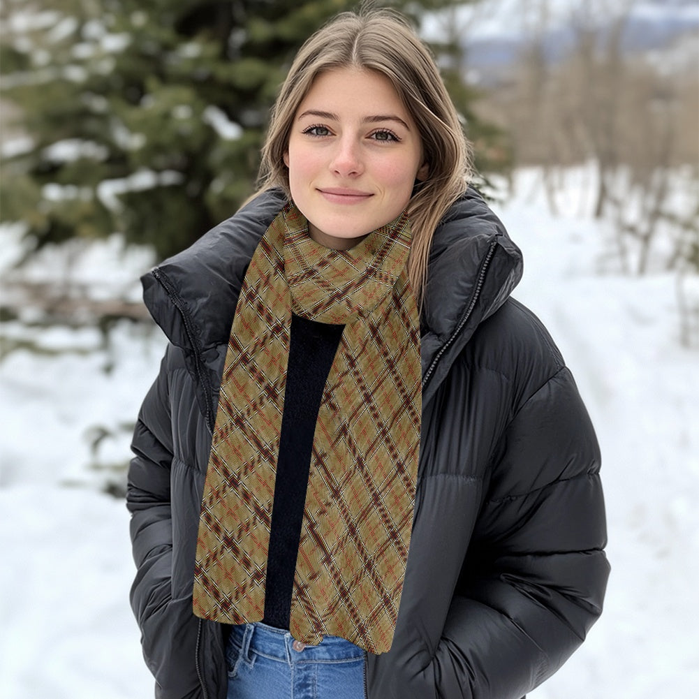 Irish - O'Keeffe Tartan Fluffy scarf