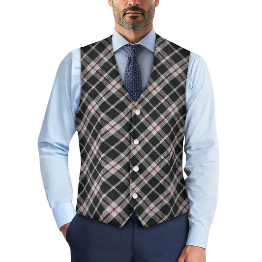 Cornish St Piran Tartan Suit vest jacket