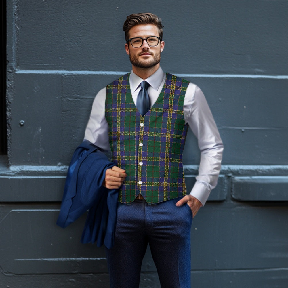 Irish County Kilkenny Tartan Waistcoat
