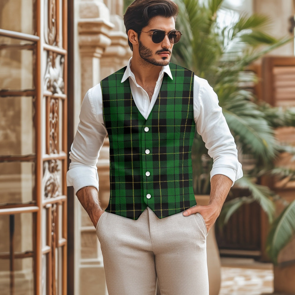 Clan Wallace Hunting Tartan Suit vest jacket