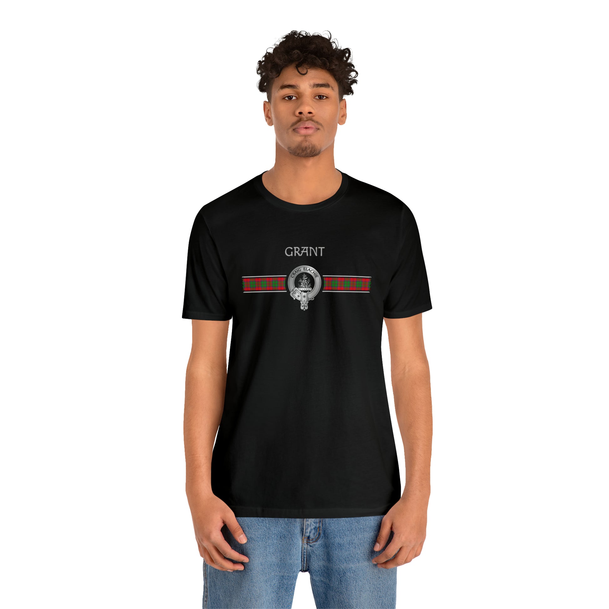 Clan Grant Crest & Tartan | Unisex T-Shirt