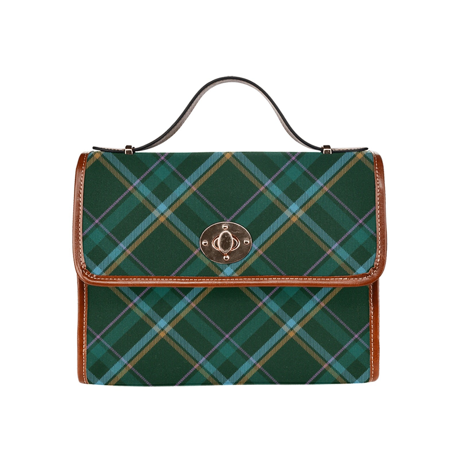 HW Tartan Waterproof Canvas Handbag
