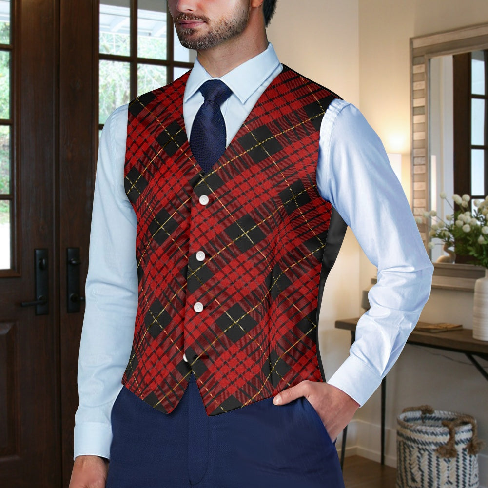 Clan MacQueen Tartan Waistcoat