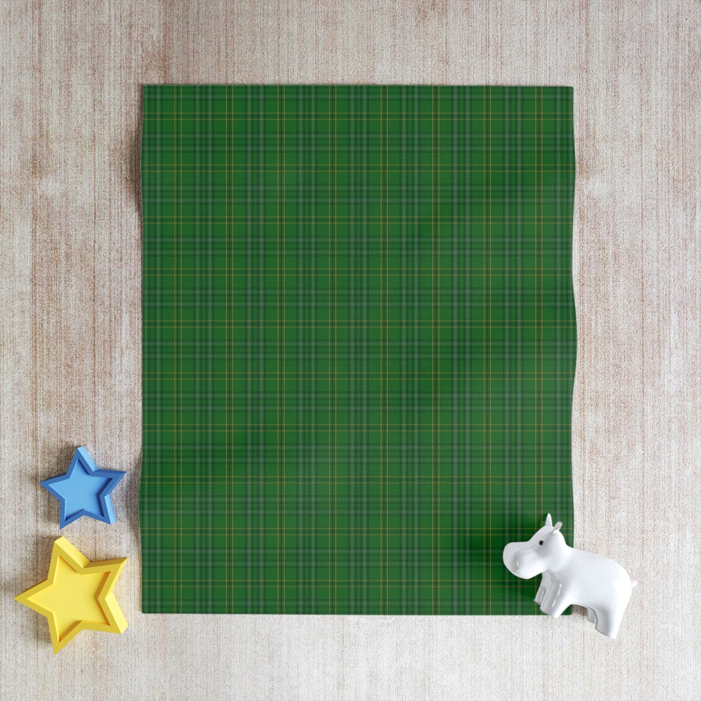 Irish County Wexford Tartan Throw Blanket