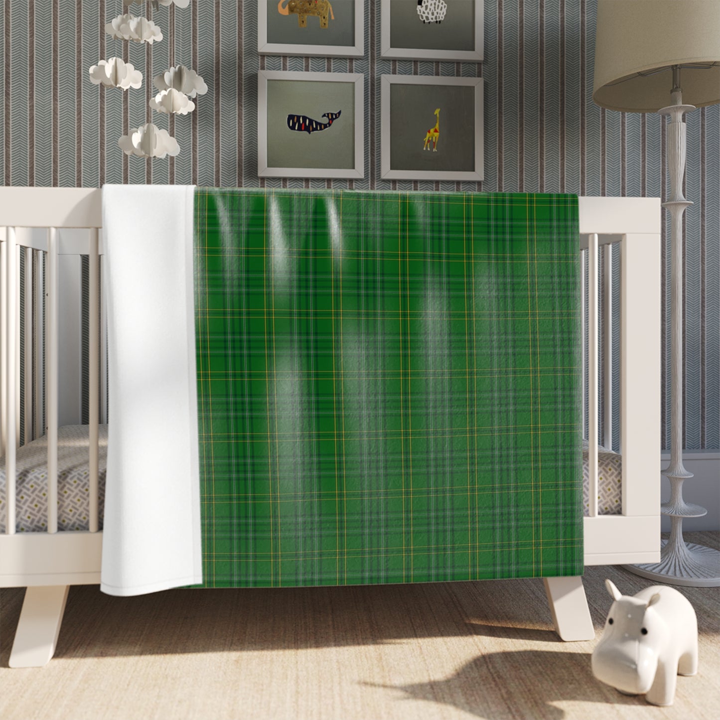 Irish County Wexford Tartan Throw Blanket