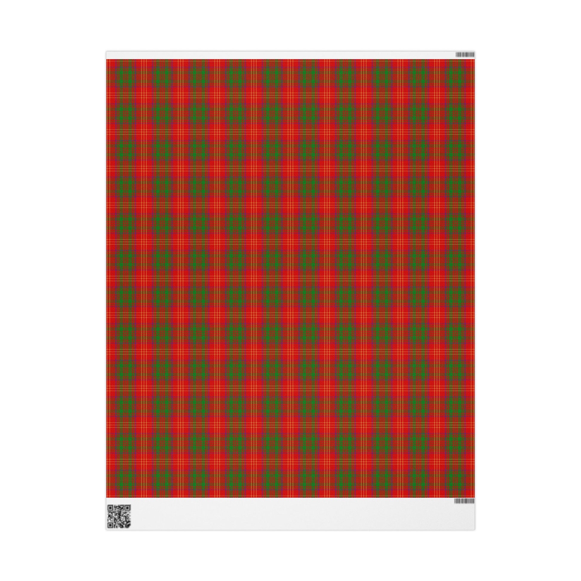Clan Burns Tartan Wrapping Papers