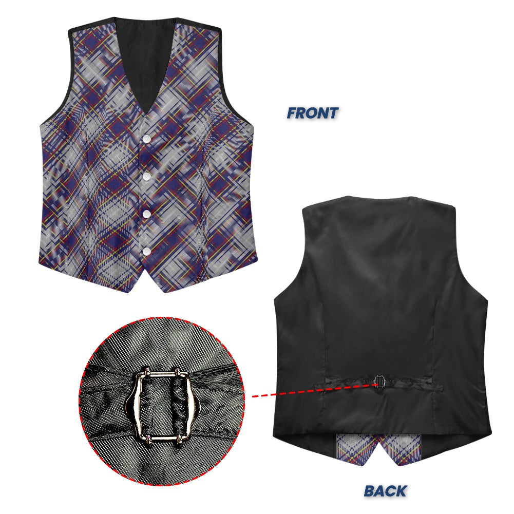 US State - Nevada Tartan Suit vest jacket