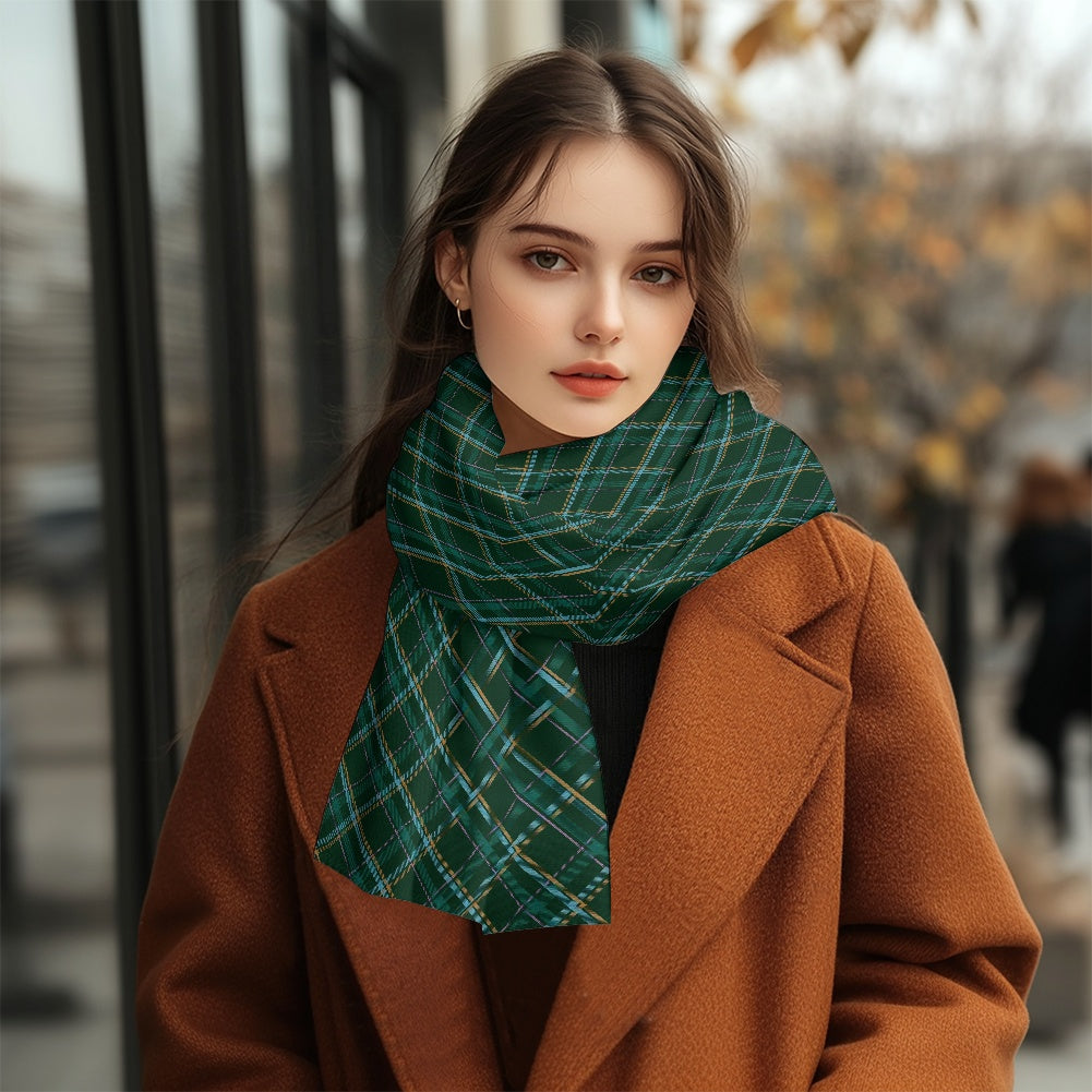 HW Tartan Fluffy scarf