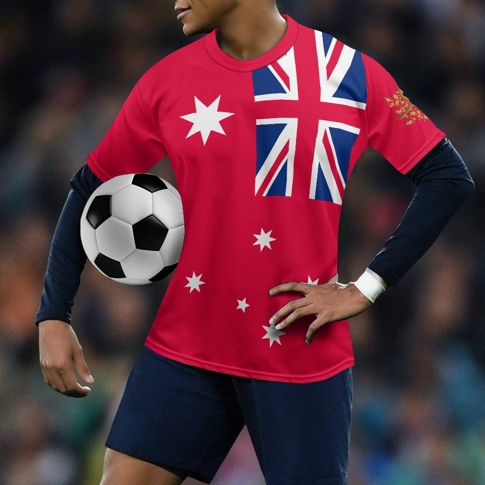 Australian Civil Ensign & CoA Football Shirt