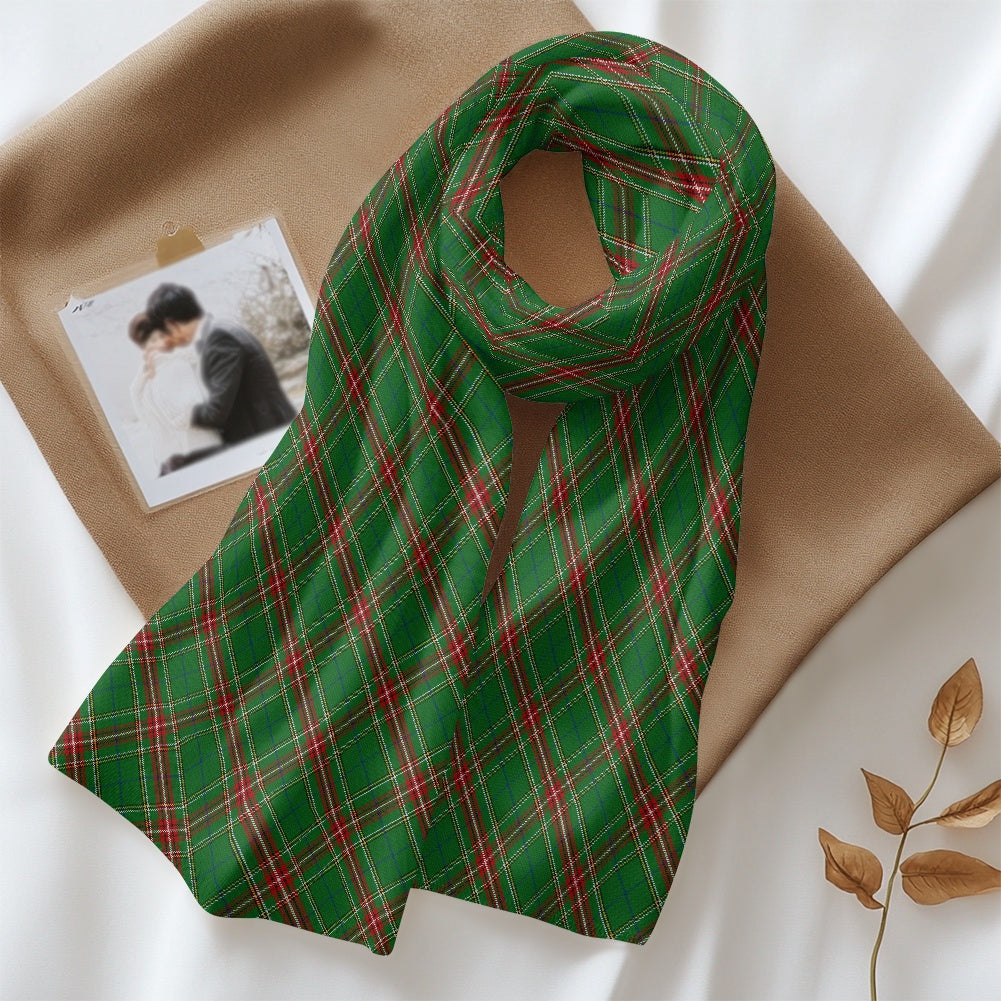 Clan Steel Tartan Fluffy scarf