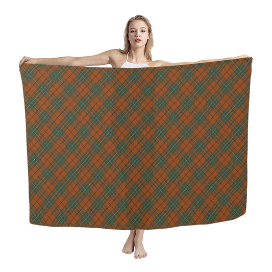 Clan MacAulay Ancient Tartan Bias Chiffon Scarf