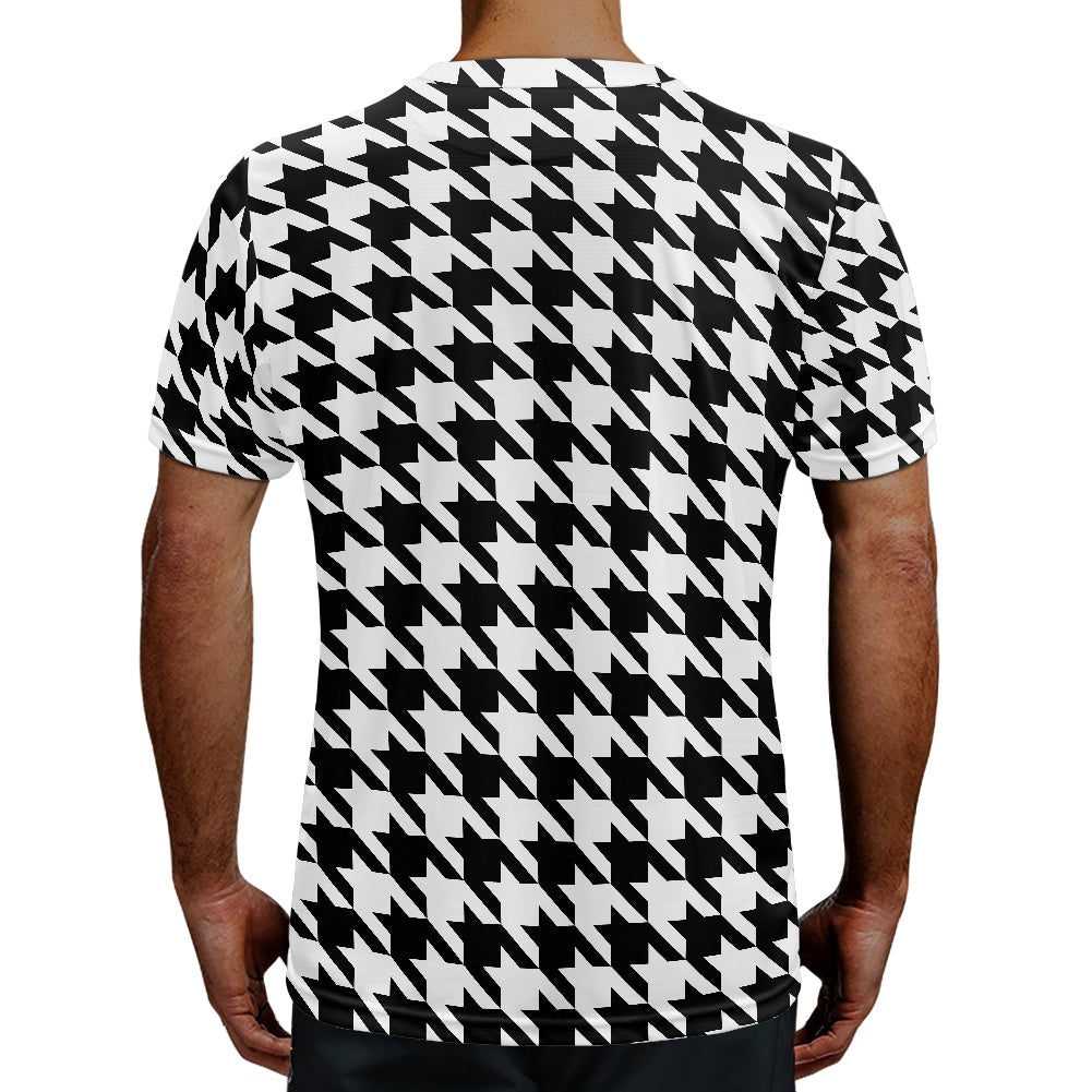 Two Tone Houndstooth Football Shirt