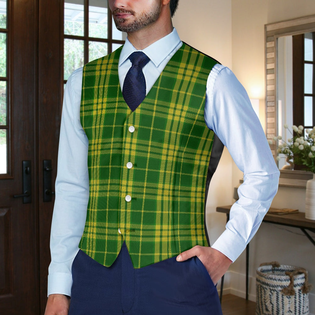 North Dakota Tartan Suit vest jacket