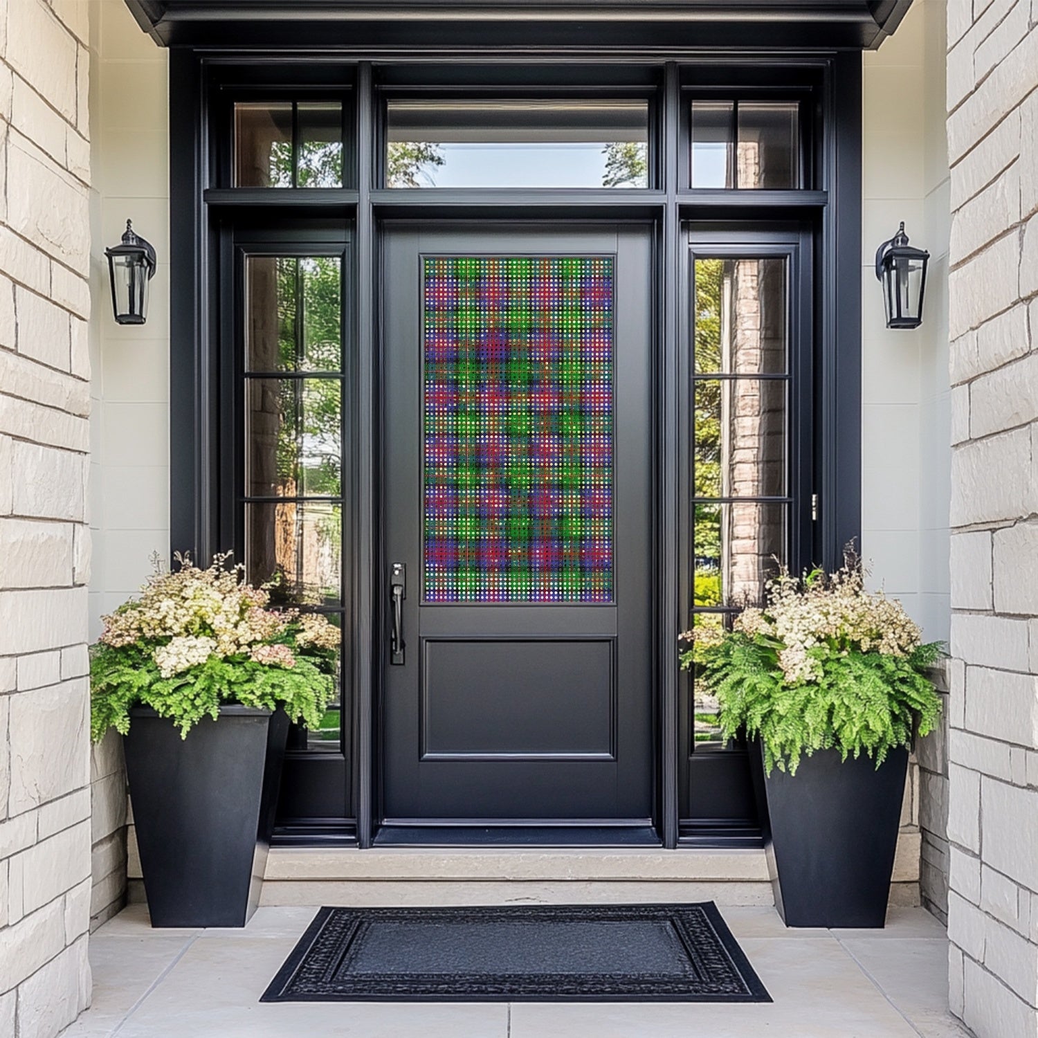 Clan Logan Tartan Rear Window Decal