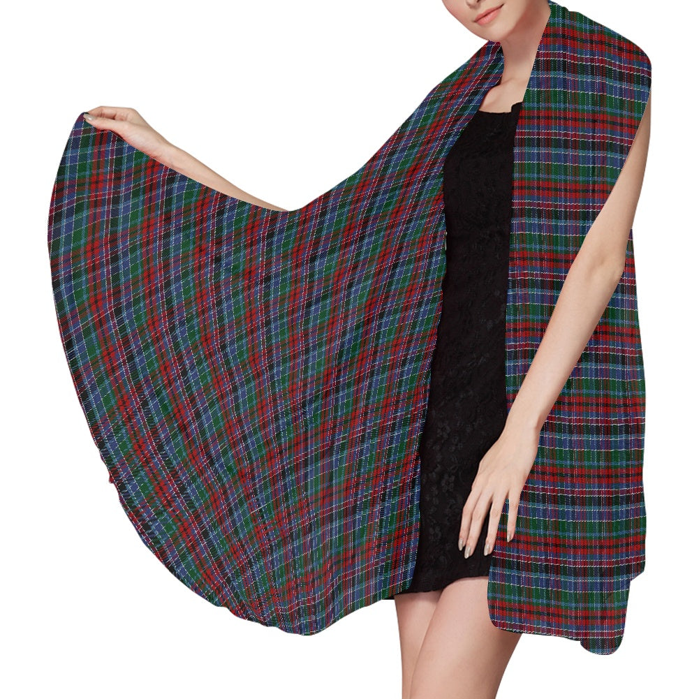 Clan Gordon Red Tartan Chiffon Scarf