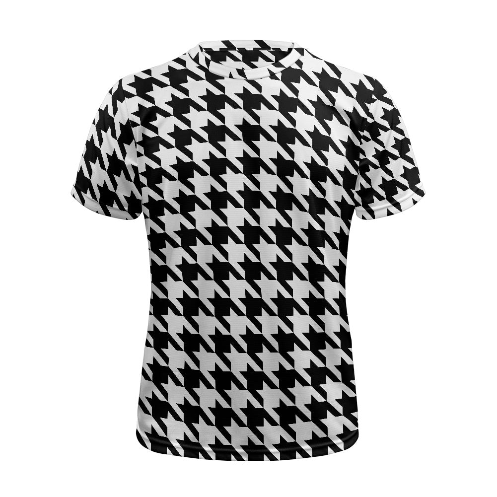 Two Tone Houndstooth Football Shirt