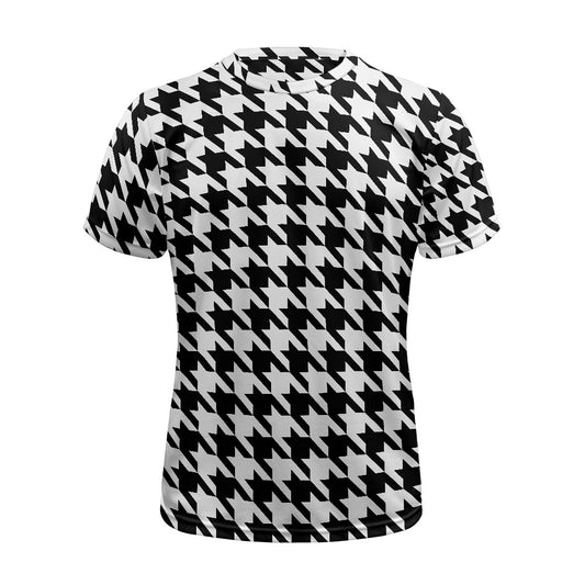Two Tone Houndstooth Football Shirt