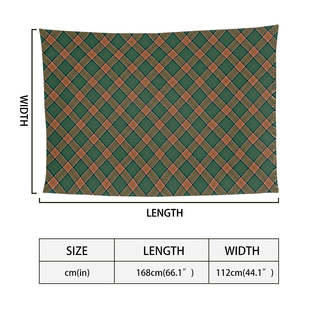Clan Pollock Tartan Bias Chiffon Scarf