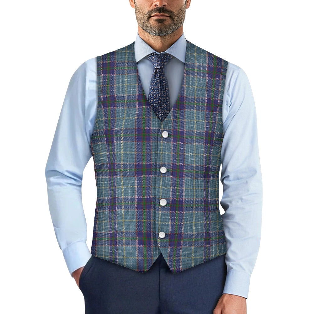 US State - Texas Tartan Suit vest jacket