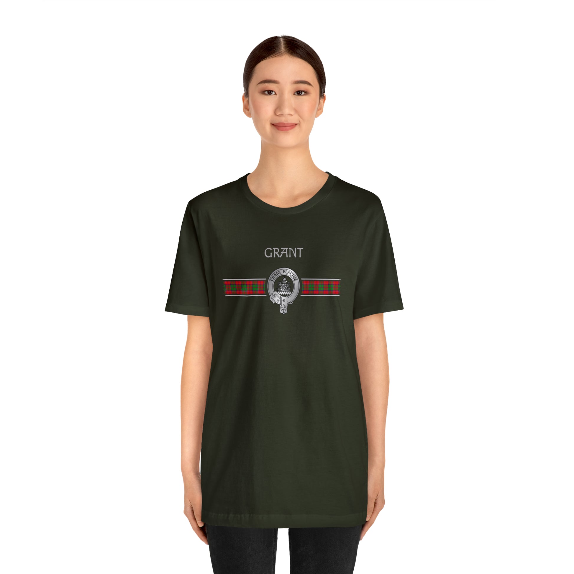 Clan Grant Crest & Tartan | Unisex T-Shirt