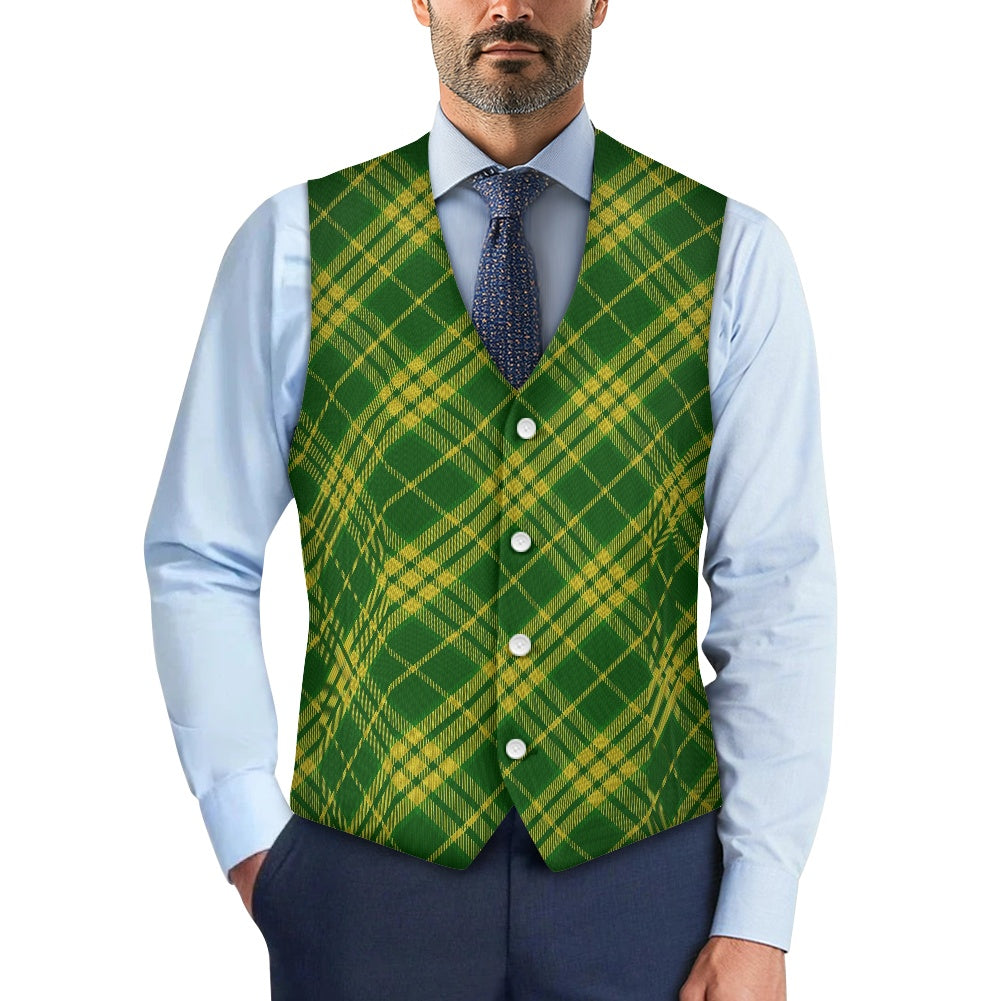 North Dakota Tartan Suit vest jacket