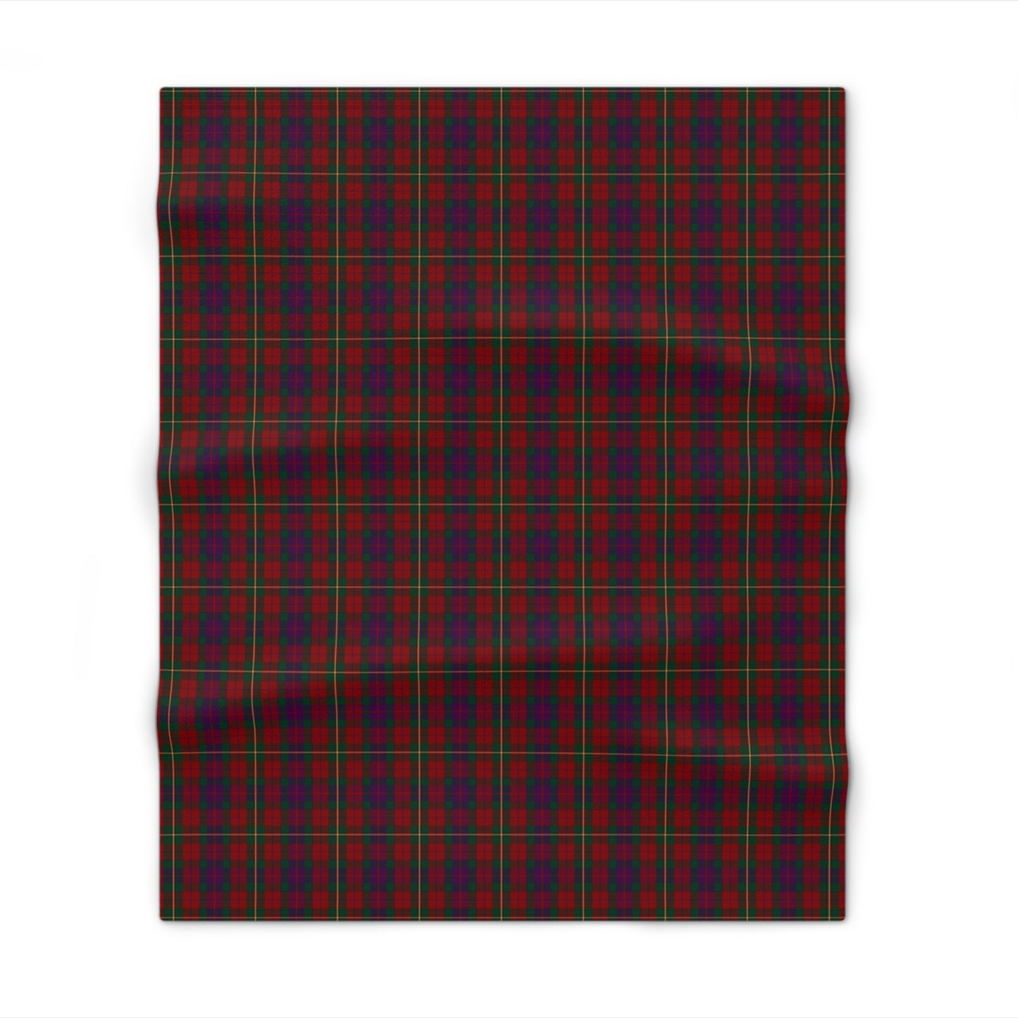 Irish County Clare Tartan Throw Blanket