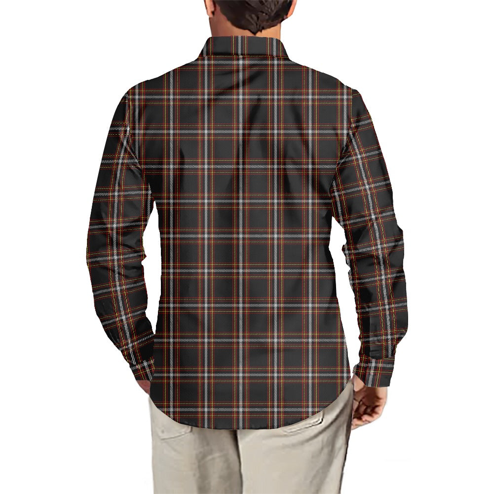 Black Country Tartan Men's long-sleeved shirt