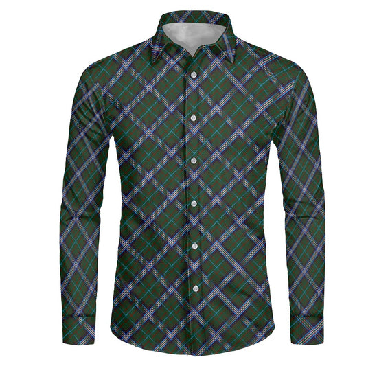 US State - Missouri Tartan Men's long-sleeved shirt
