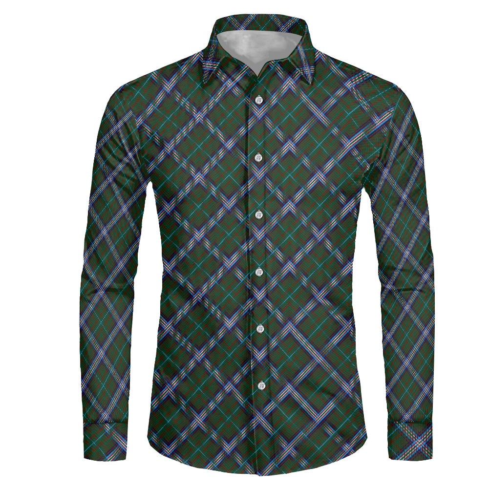 US State - Missouri Tartan Men's long-sleeved shirt