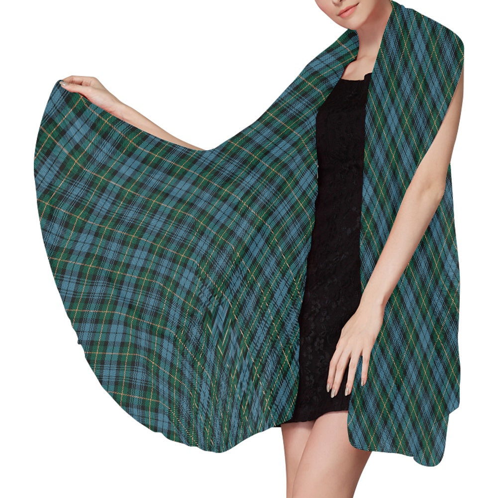 Clan Gordon Ancient Tartan Chiffon Scarf