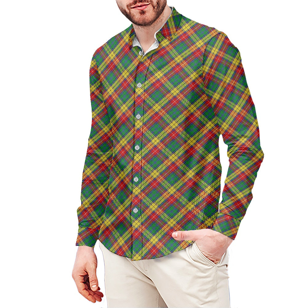 Clan Buchanan Tartan Men's long-sleeved shirt