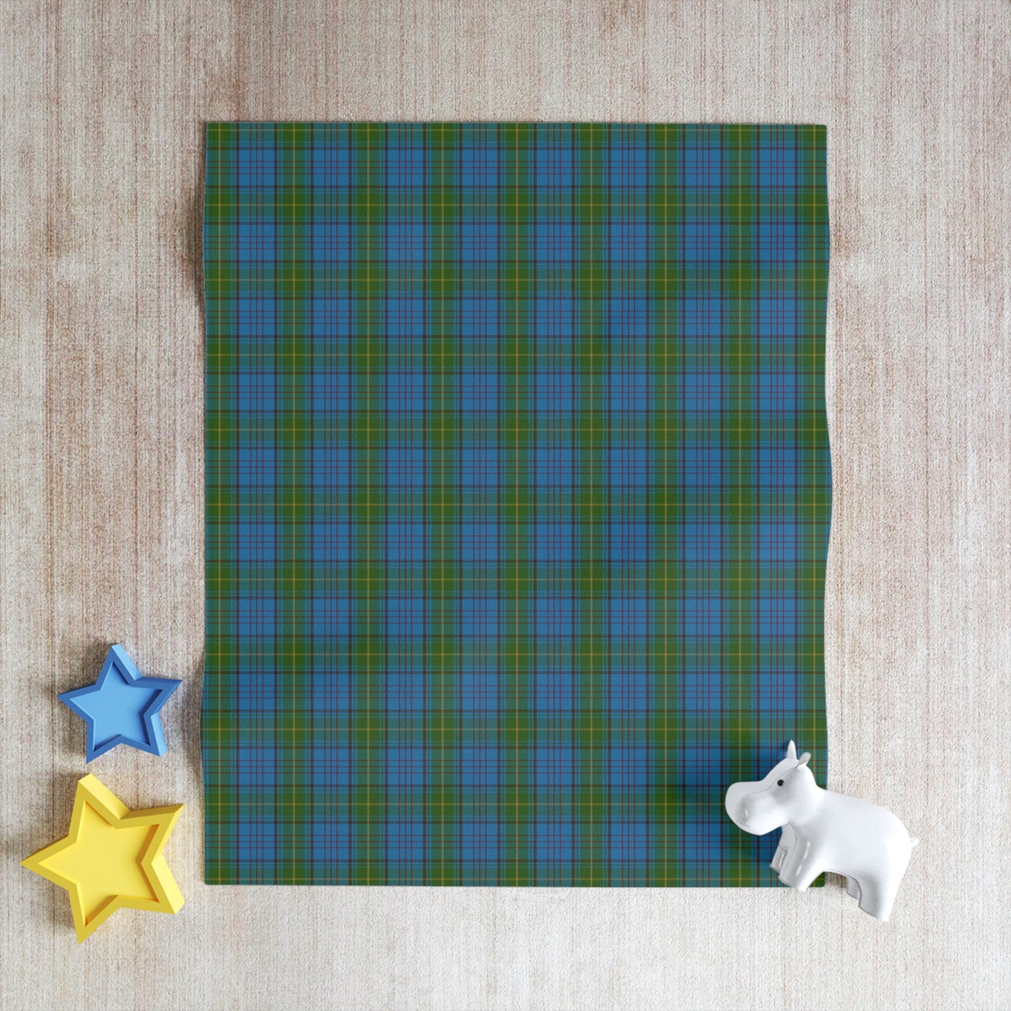 Irish County Donegal Tartan Throw Blanket