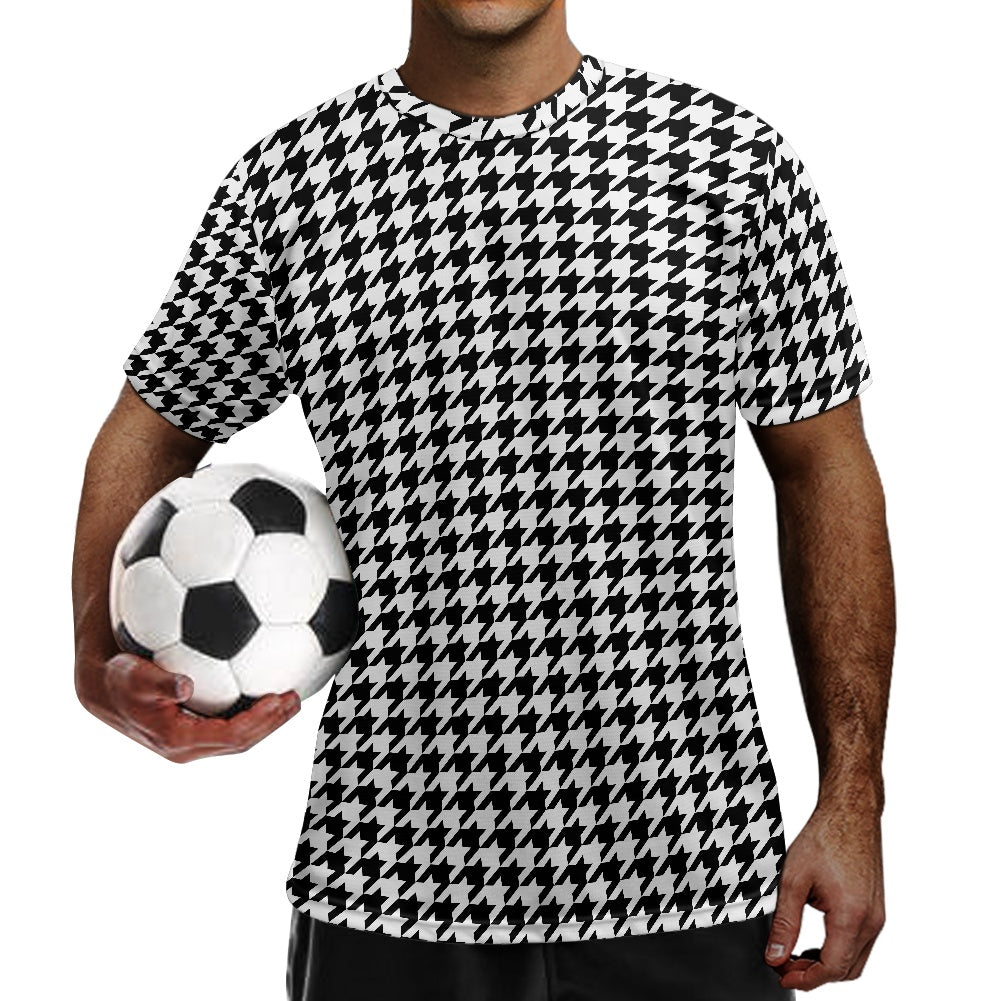 Two Tone Houndstooth Football Shirt