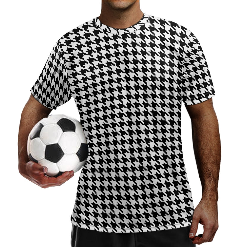 Two Tone Houndstooth Football Shirt