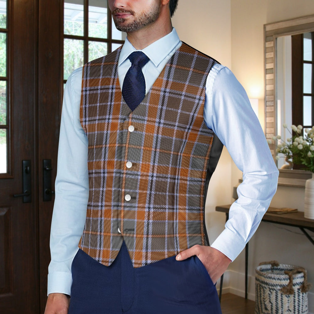Irish County Leitrim Tartan Waistcoat