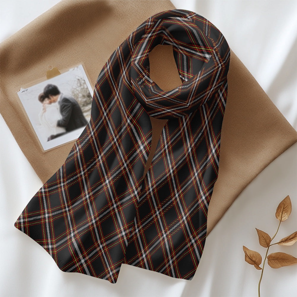 Black Country Tartan Fluffy scarf