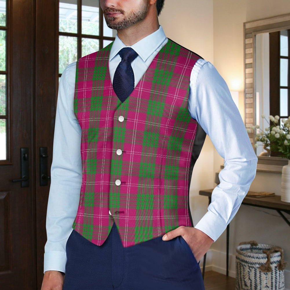 Clan Crawford Tartan Suit vest jacket