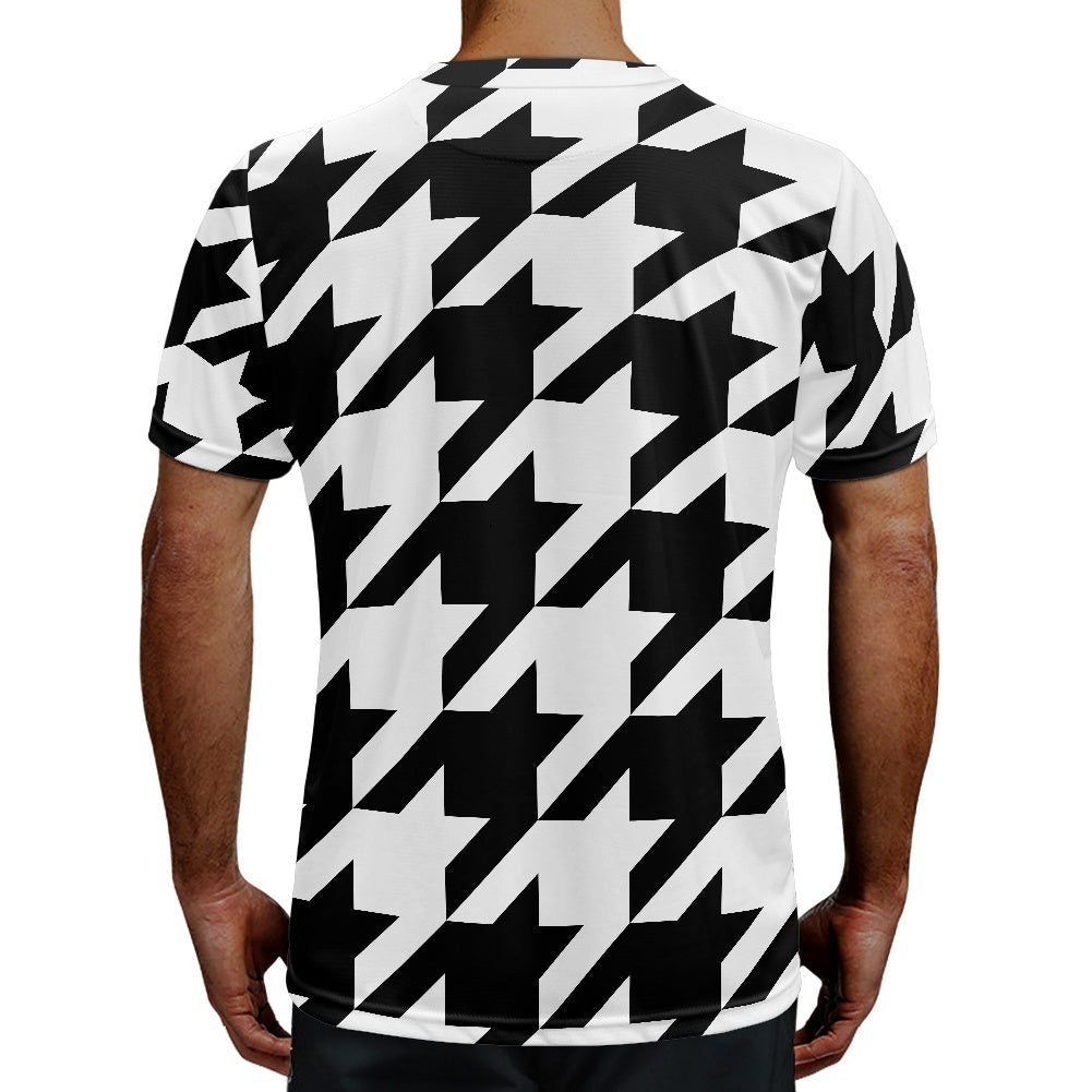 Two Tone Houndstooth Football Shirt
