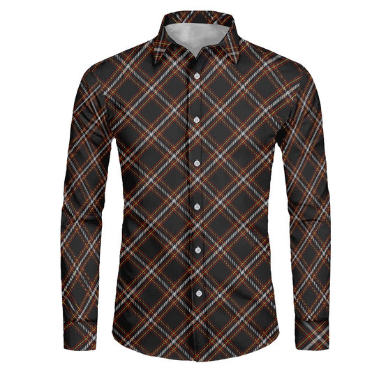 Black Country Tartan Men's long-sleeved shirt